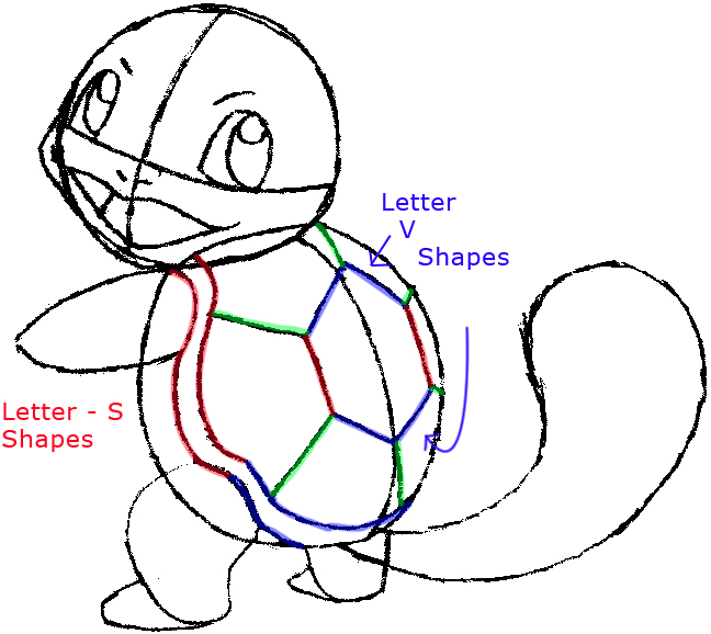 648x578 How To Draw Squirtle From Pokemon With Step By Step Drawing