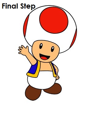 300x388 How To Draw Toad (Nintendo)