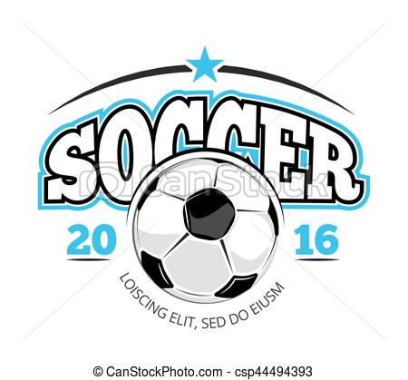 450x419 Soccer Club Vector Logo Template Isolated White. Sport Eps