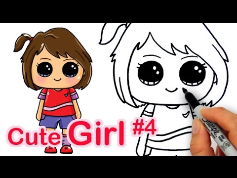 480x360 How To Draw Cute Girl Easy