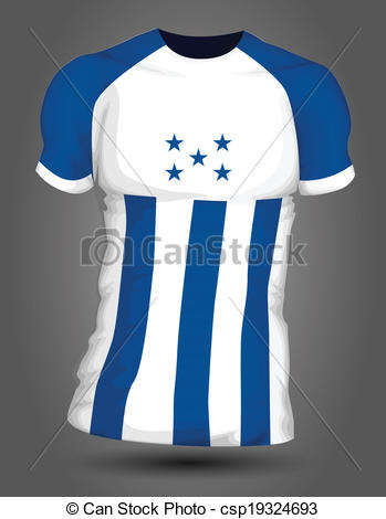 349x470 Honduras Soccer Jersey Eps Vectors