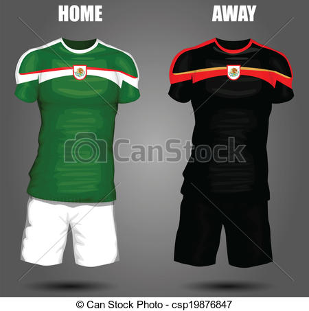 450x453 Mexico Soccer Jersey Eps Vector