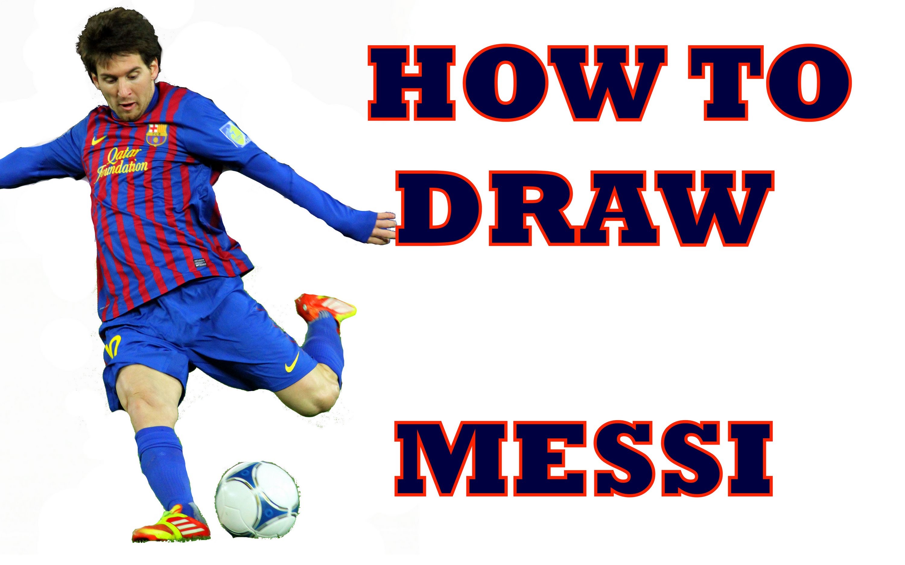 3000x1872 How To Draw Lionel Messi Step By Step