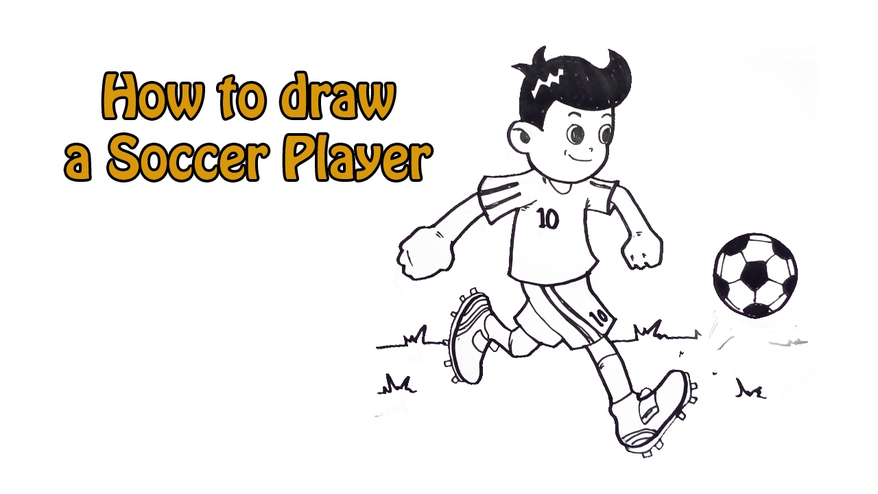 1280x720 How To Draw A Soccer Player