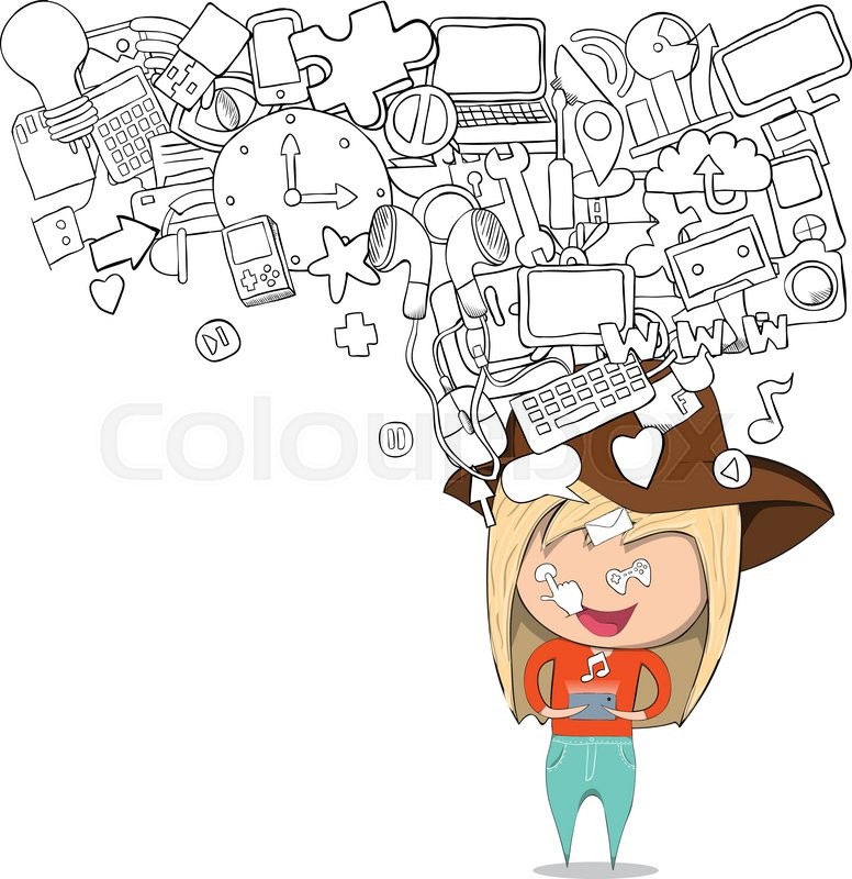 776x800 Teenage Girl Wearing Hat Playing With Phone Happy Template Design