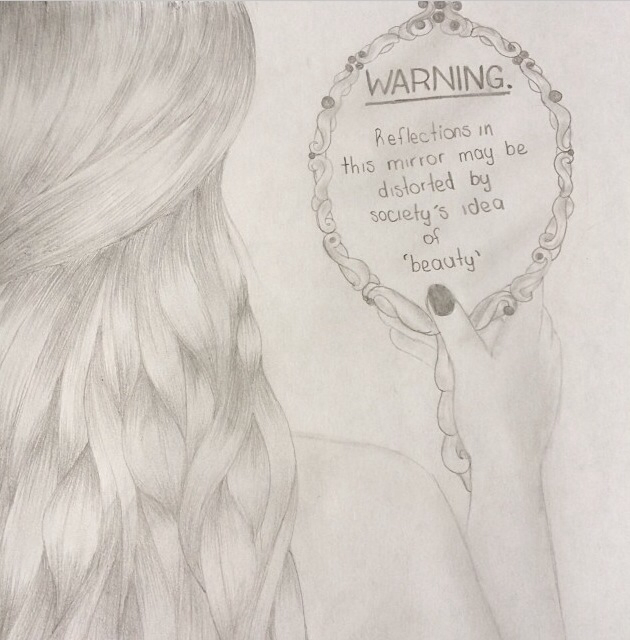 630x640 Society Sucks~reflections~pencil Drawing By Me My Own Art