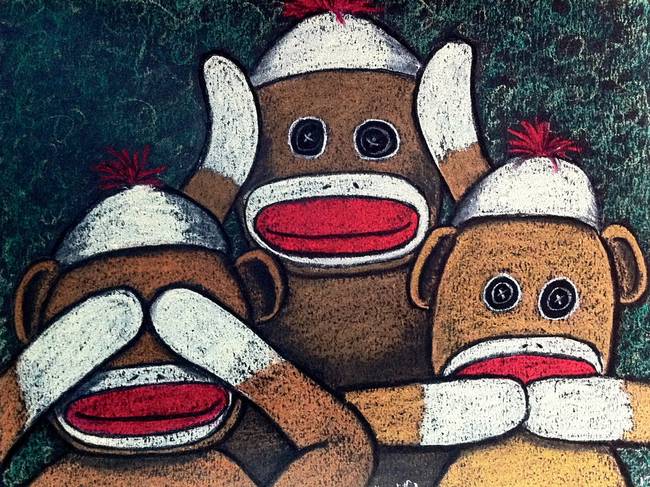 650x487 Stunning Sock Monkey Drawings And Illustrations For Sale On Fine