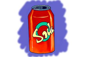 300x200 How To Draw A Soda Can