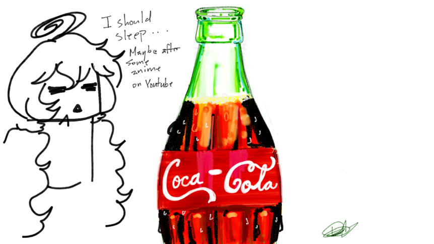 861x484 Oh! The Song I Listened To For This Drawing Was Marble Soda By