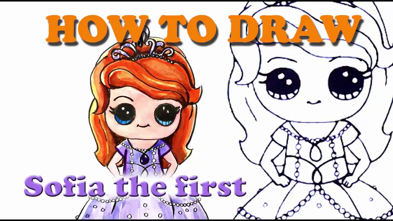 1280x720 How To Draw Disney Princess How To Draw Sofia The First Draw
