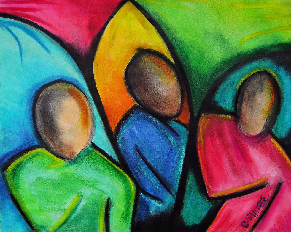 981x780 Gallery Drawing In Soft Pastel,