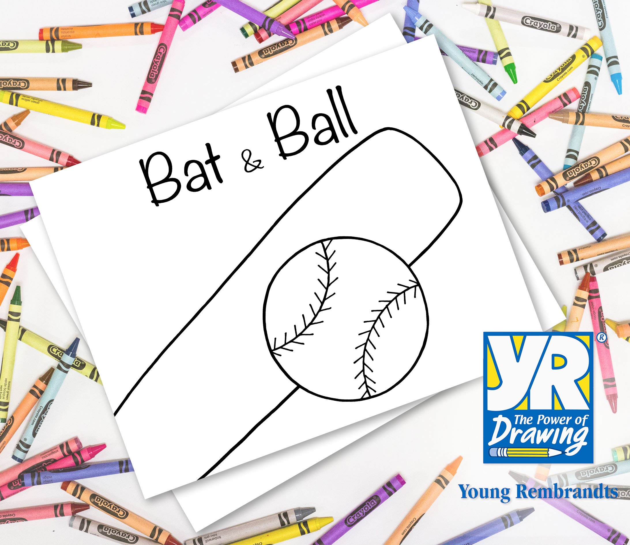 2185x1891 Teaching Kids How To Draw How To Draw A Baseball Bat Amp Ball