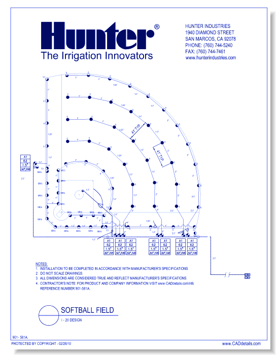 550x700 Softball Field Series