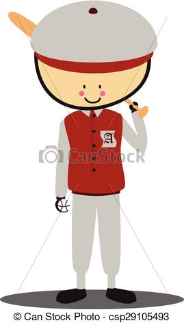 269x470 Doodle Softball Player