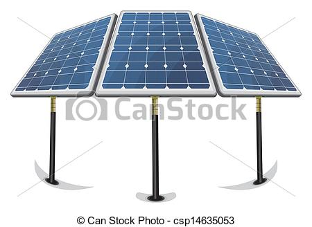 450x328 Solar Panels Clipart Vector