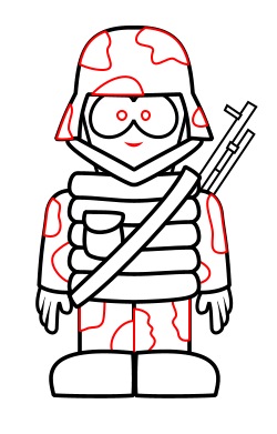 250x391 Drawing A Cartoon Soldier