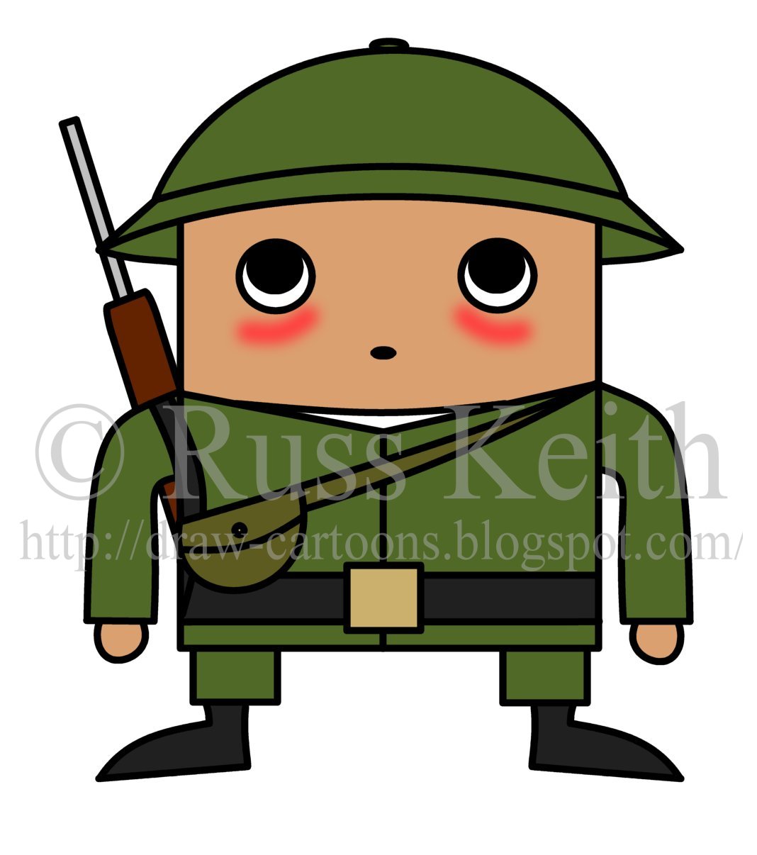 1068x1206 How To Draw Cartoons Chibi Soldier