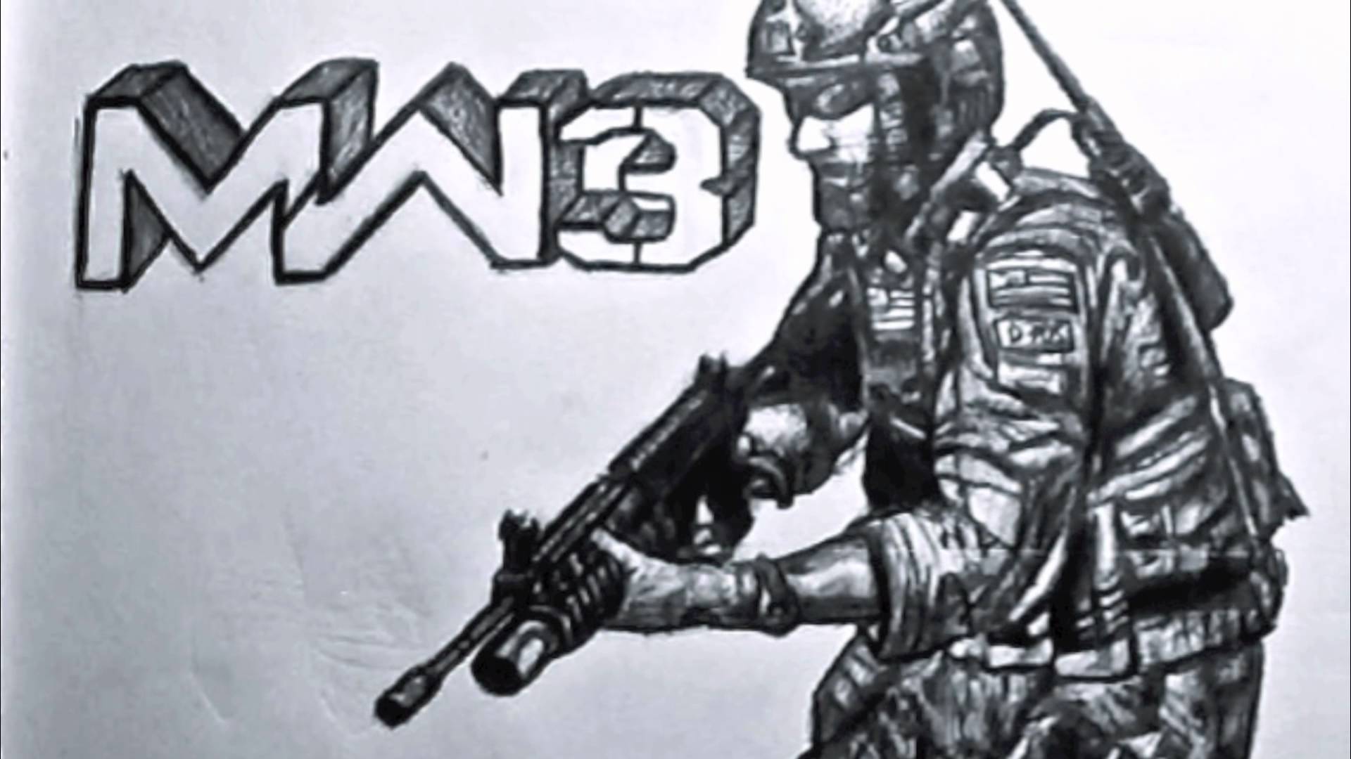 1920x1080 Mw3 Soldier Drawing