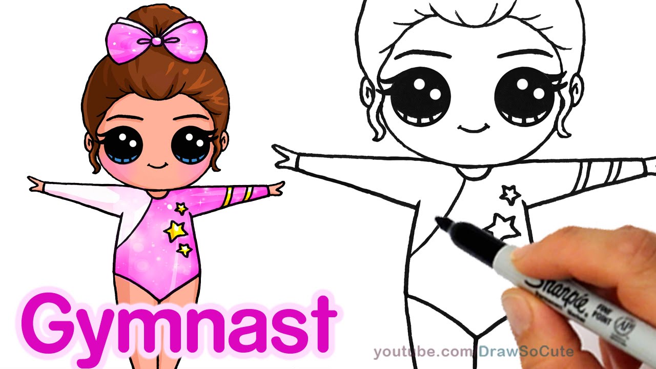 1280x720 How To Draw A Cute Gymnast Step By Step Easy Chibi
