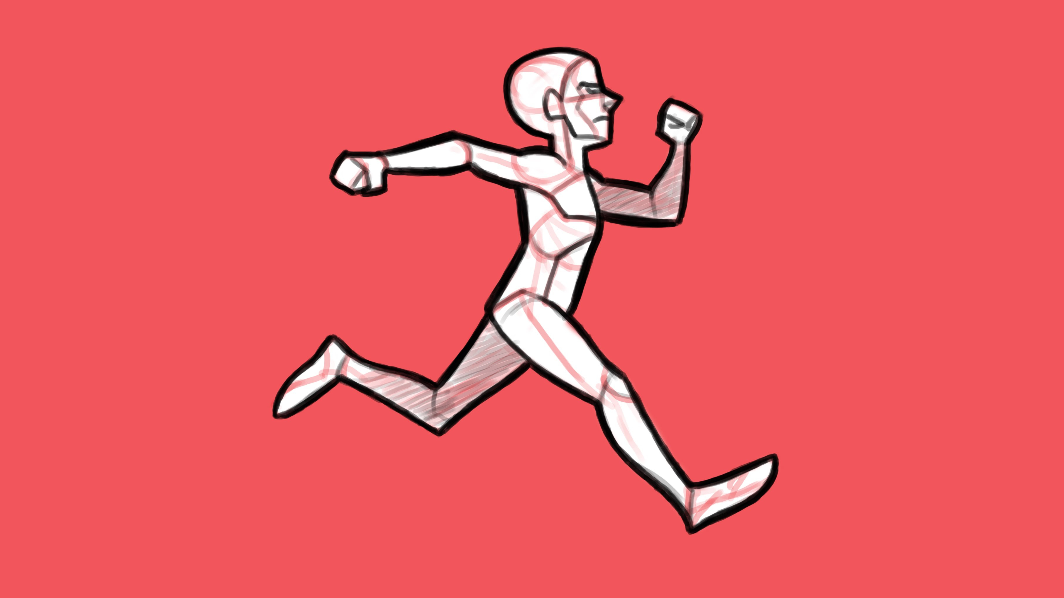 3628x2041 Someone Running Drawing How To Animate A Run Cycle