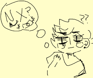 300x250 Someone Thinking If He Should Buy Nx (Drawing By Sether Toby