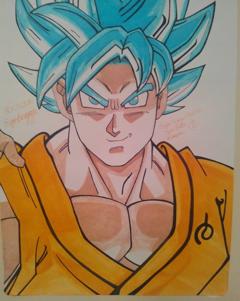 768x960 My Drawing. Son Goku ~ K. ~ Ssgss