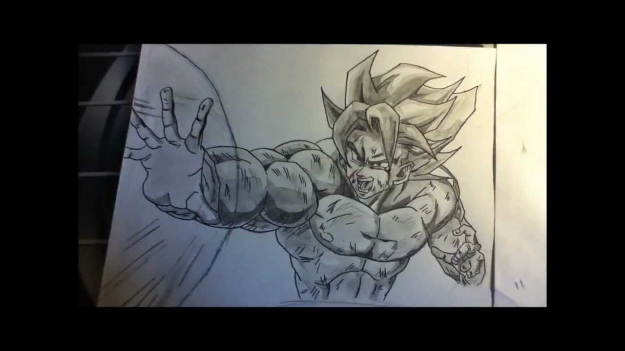 1280x720 Son Goku Drawing