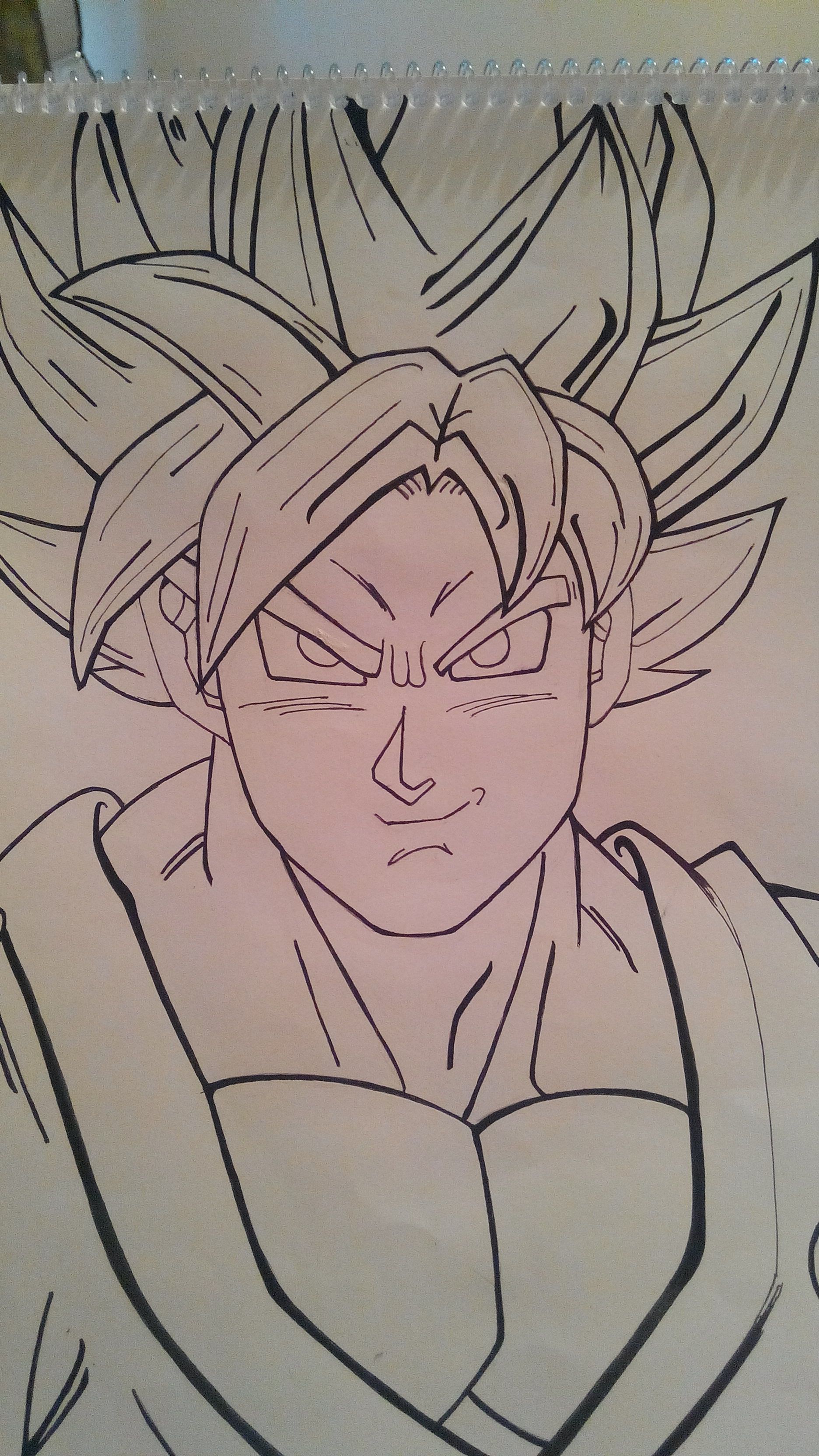 1872x3328 Unfinished)my Drawing. Son Goku ~ K. ~ Ssgss