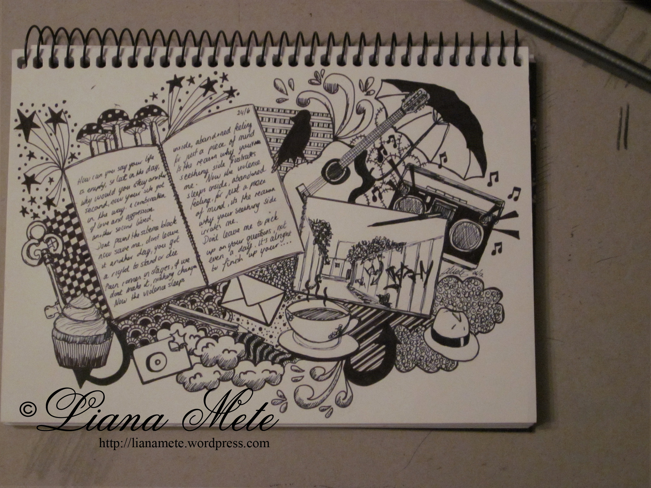 2200x1650 Journal Collage Drawings By Liana M