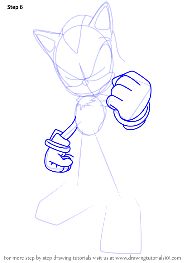 600x846 Learn How To Draw Shadow The Hedgehog From Sonic The Hedgehog