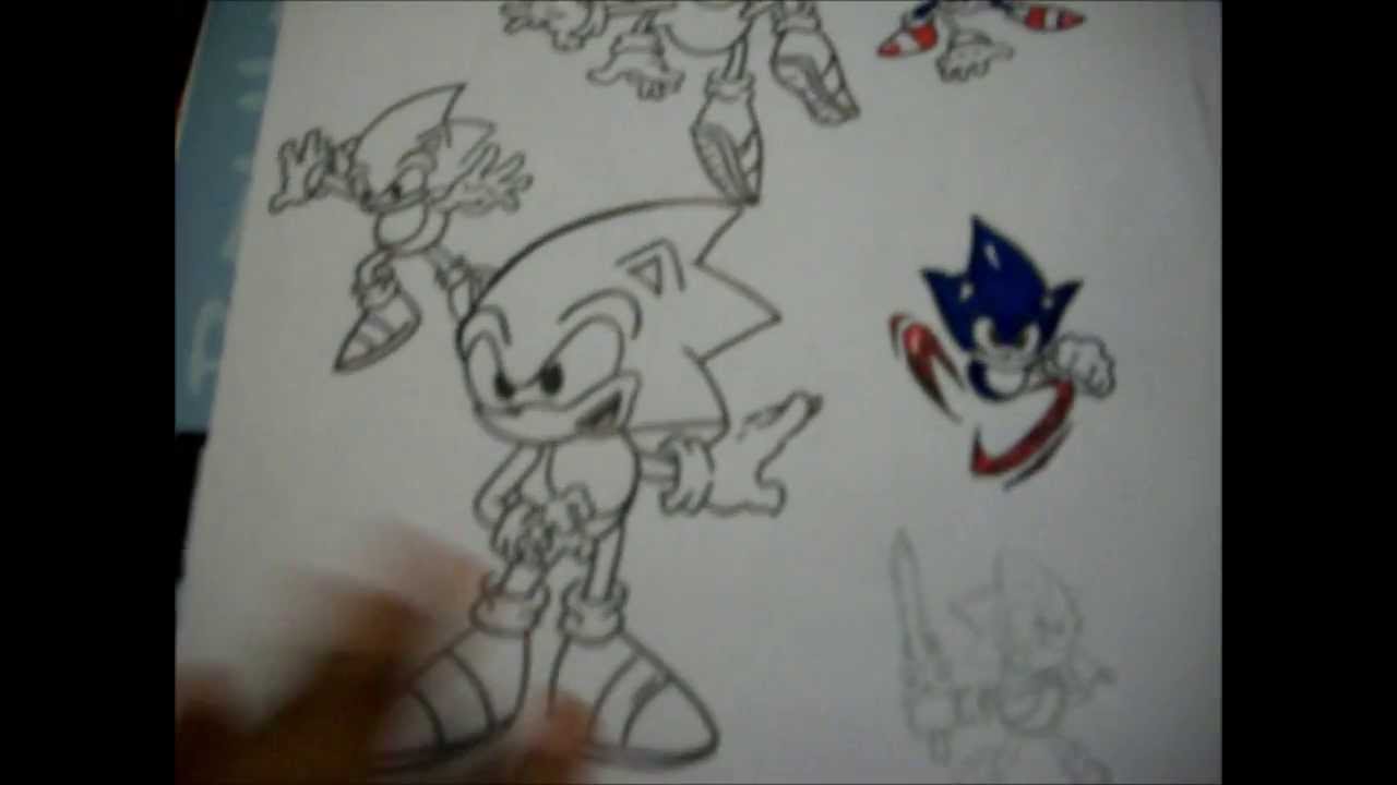 1280x720 Sonic Sketch Practice sketch Book