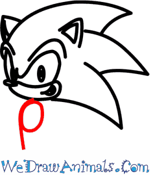 300x350 How To Draw Sonic The Hedgehog