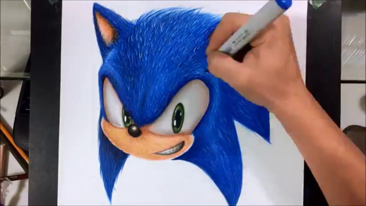 How do you draw sonic - cleaningkda