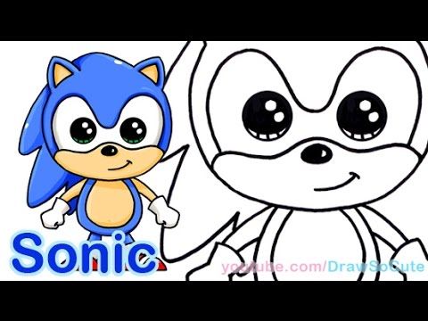 480x360 How To Draw Sonic The Hedgehog Cute Step By Step Easy