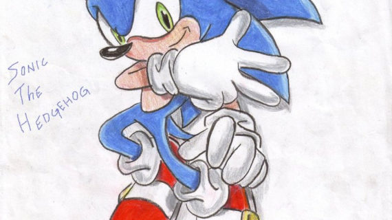 570x320 Sonic The Hedgehog Drawing How To Draw Sonic The Hedgehog, Step By