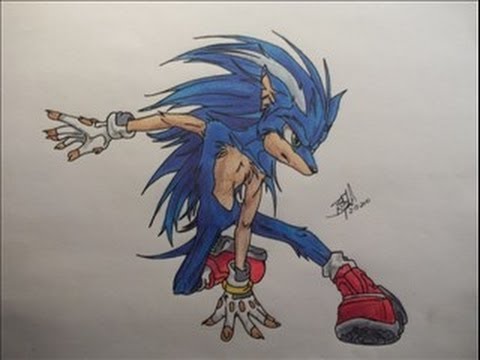 480x360 Sonic The Hedgehog Drawing