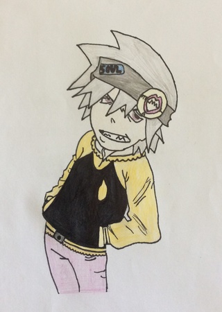 320x450 Soul From Soul Eater ^.^ The First Not Digital Drawing That I'Ve
