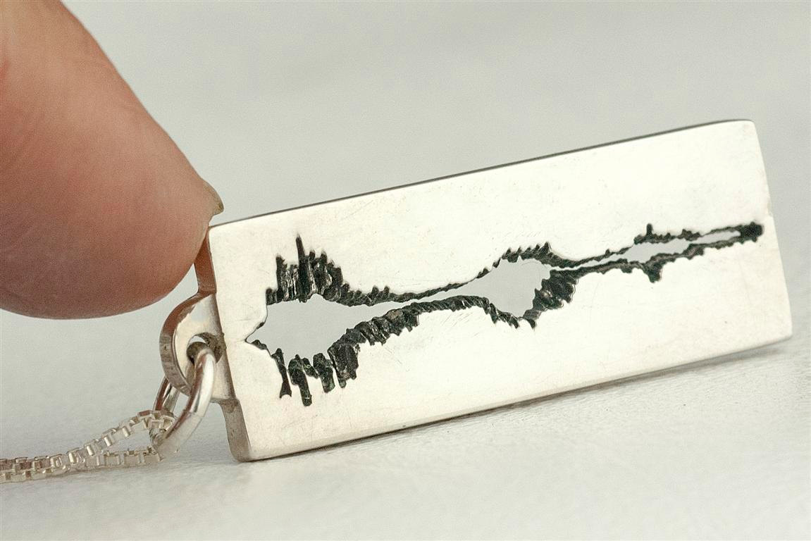 1151x768 Sound Wave Necklace Jewelry Soundwave Personalized Custom