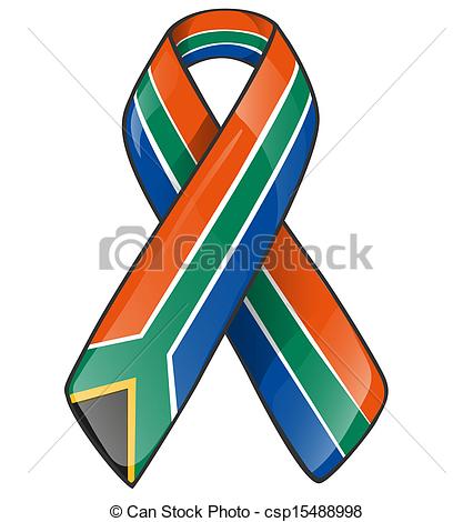 426x470 South Africa Ribbon Eps Vectors