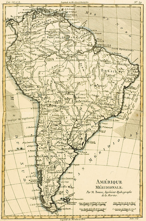 594x900 Map Of South America Drawing