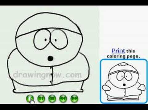 480x358 How To Draw South Park Character