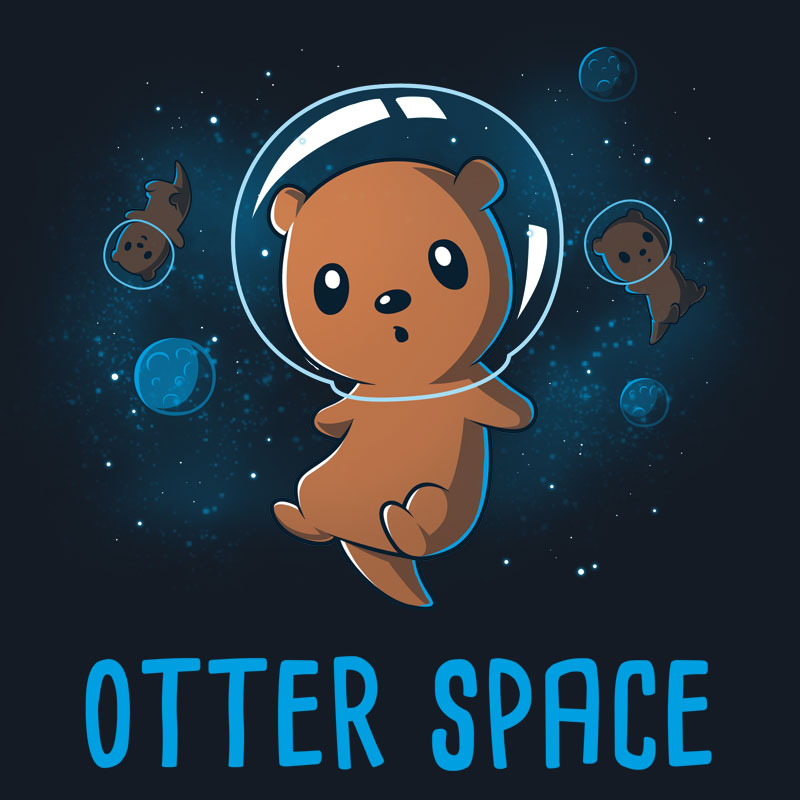 800x800 Otter Space Cotton Tee, Otters And Cotton