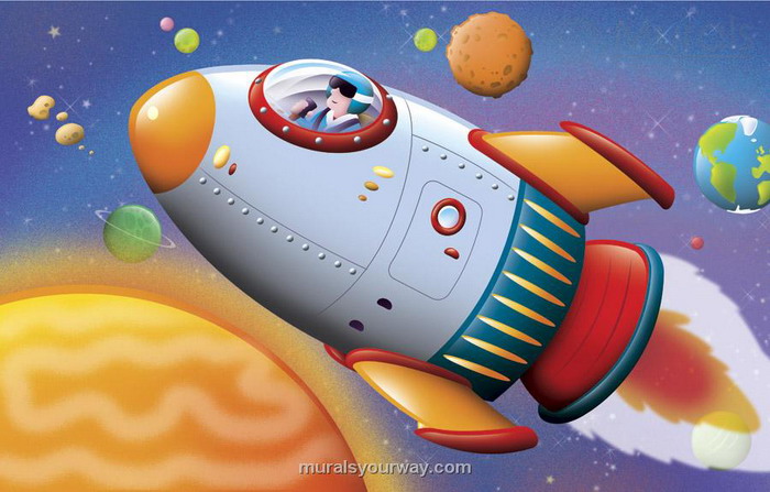 700x447 Kids Space Wall Mural
