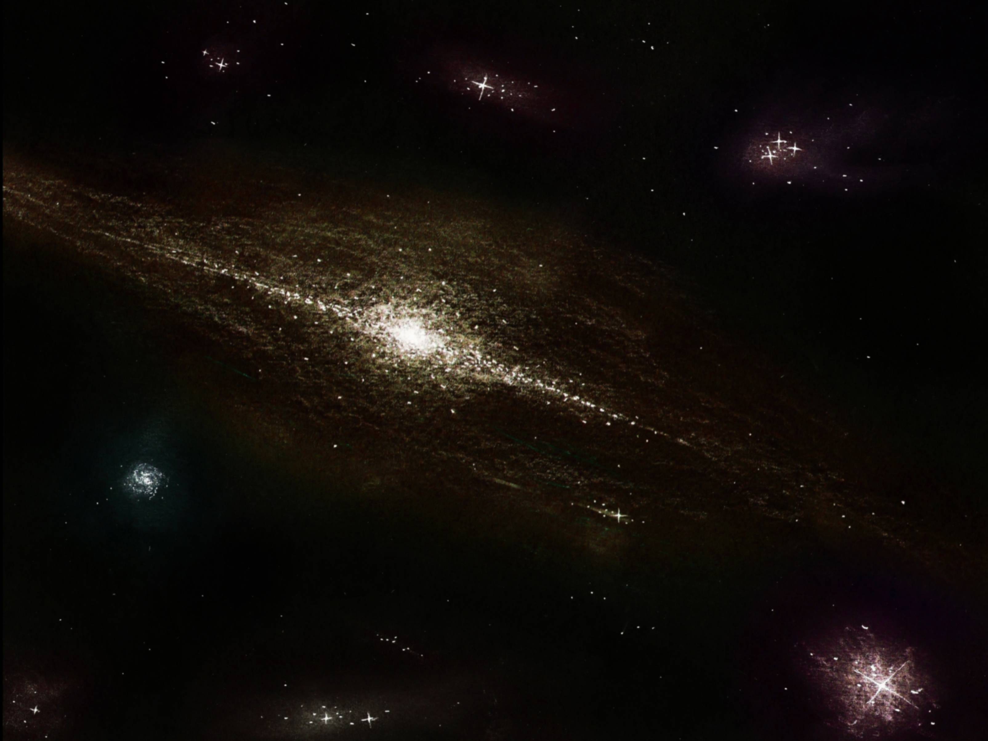 3209x2407 Drawing Space Is Fun! (Inverted Pencil Drawing With Added Color