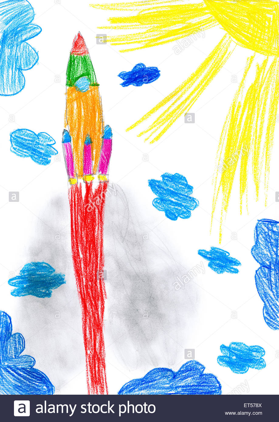 Space Rocket Drawing at GetDrawings | Free download