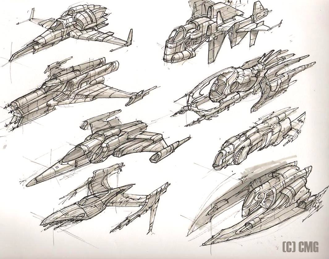 1065x841 No Man's Sky Space Ship Concepts Art