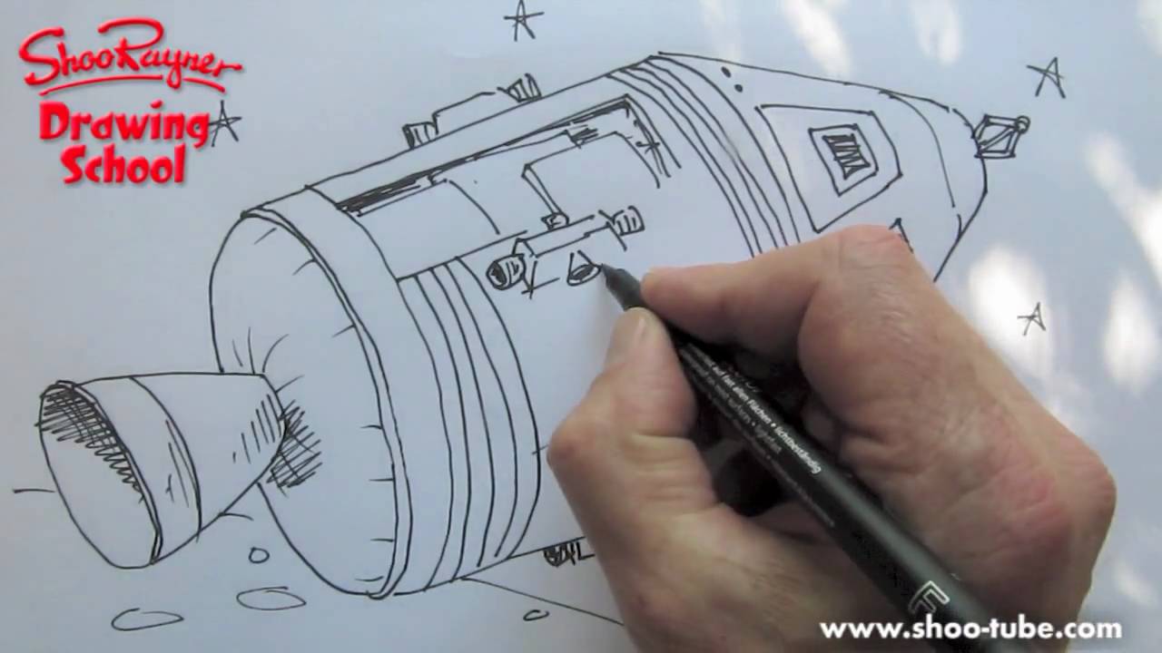 1280x720 How To Draw A Nasa Apollo Spacecraft