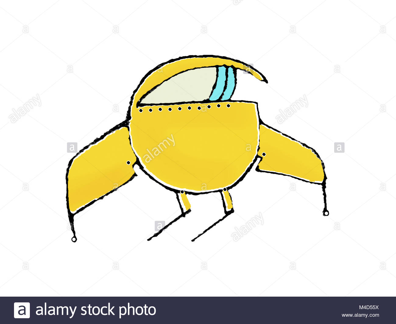 1300x1065 Spaceship Cartoon Drawing Stock Photo 174851766