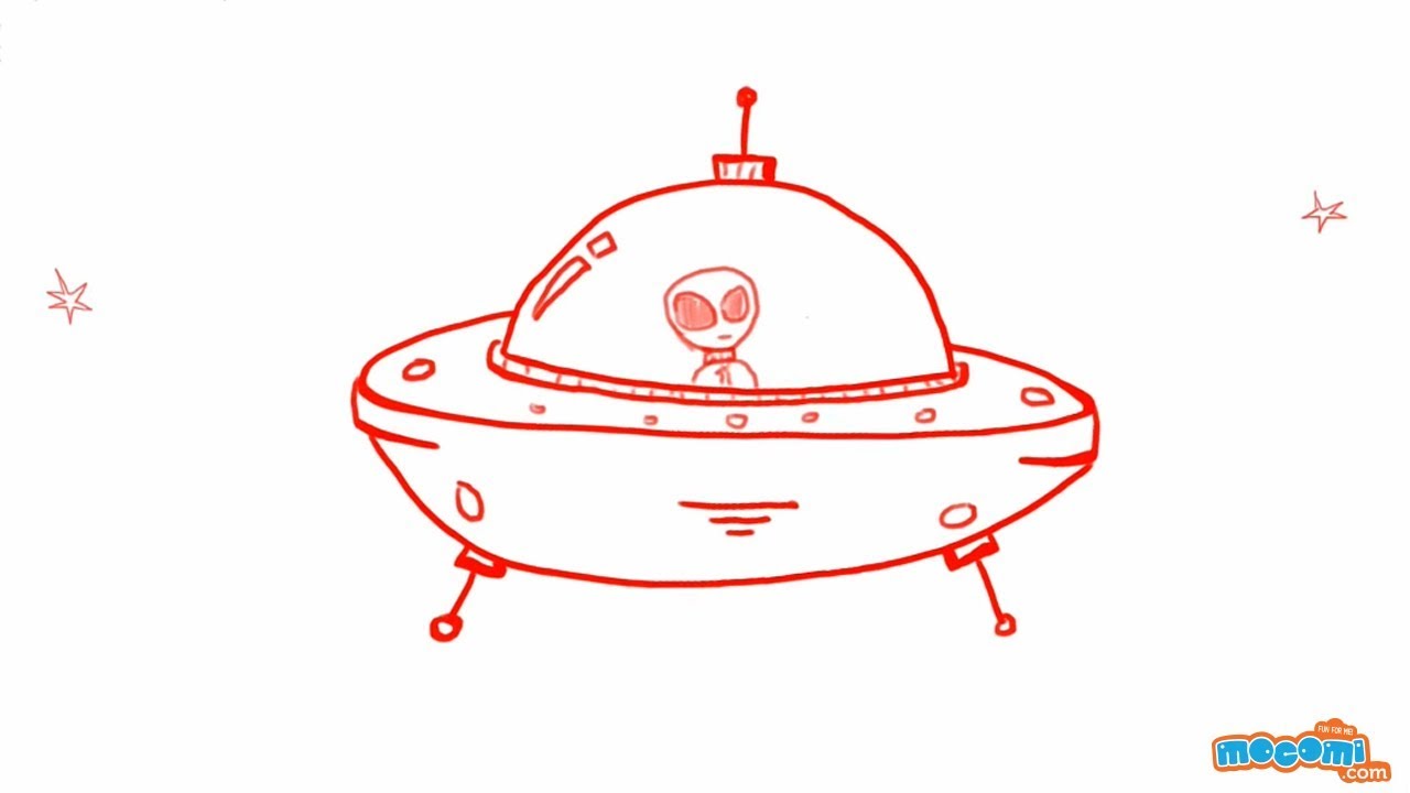 1280x720 How To Draw A Spaceship (Ufo)
