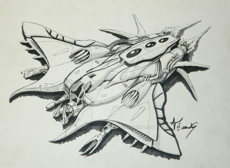 800x584 Space Ship Drawings Group